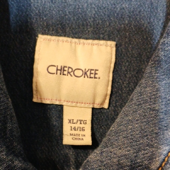 Girls Cherokee Blue Denim Jacket - Picture 2 of 6